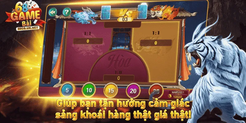 Cách chơi Rồng Hổ chi tiết cho người mới tại 68GB